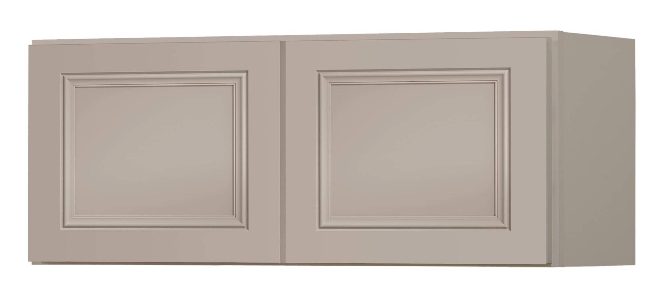 Diamond NOW Wintucket 30-in W x 12-in H x 12-in D Cloud Gray Wall Fully Assembled Cabinet (Recessed Panel Square Door Style) | G15 W3012B