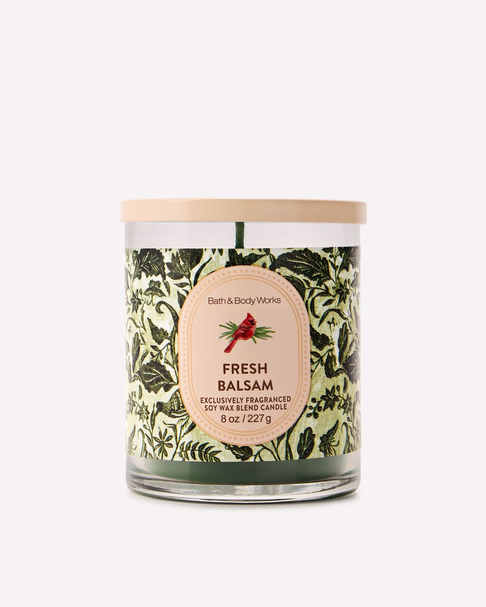 Bath & Body Works Soy Wax Blend Single Wick Candle, Fresh Balsam (8 oz)