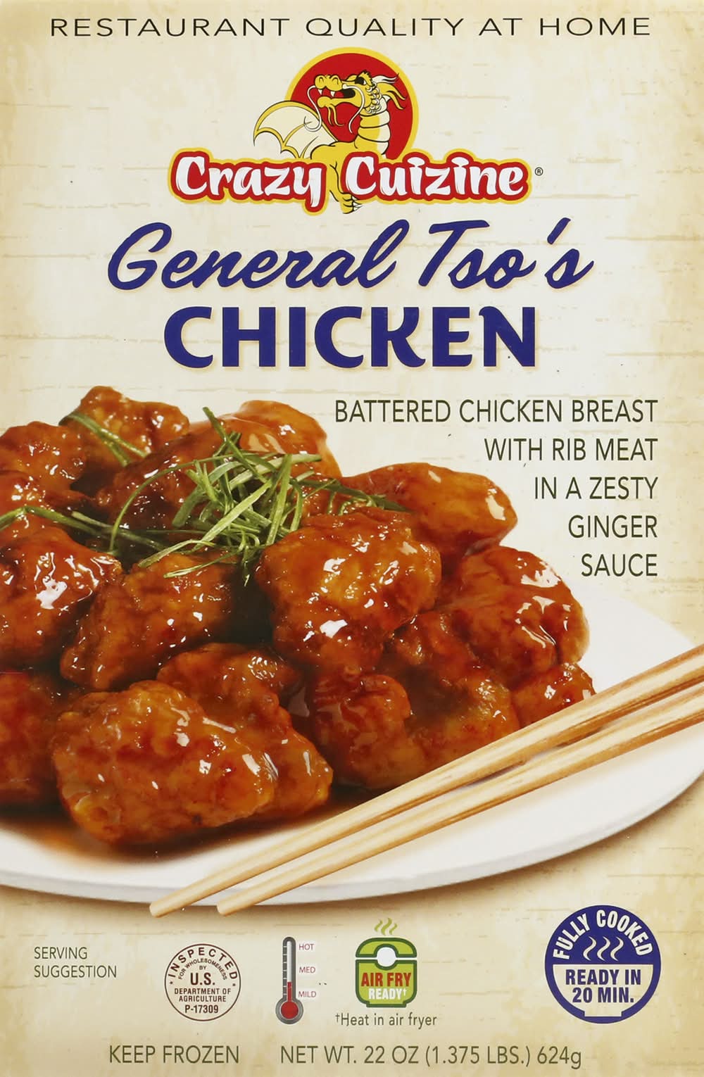 Crazy Cuizine General Tso's Chicken (22 oz) | Delivery Near You