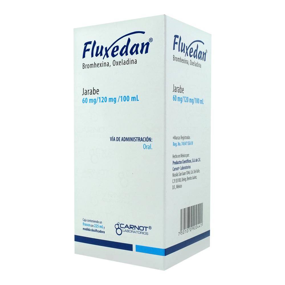 Carnot fluxedan jarabe 60 mg/ 120 mg (225 ml)