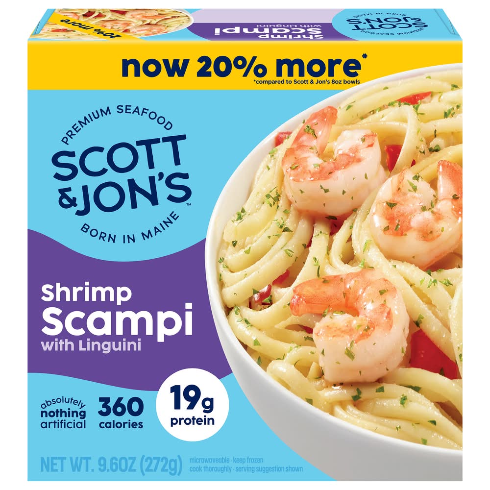Scott & Jons Shrimp Scampi With Linguini Bowl (9.6 oz)