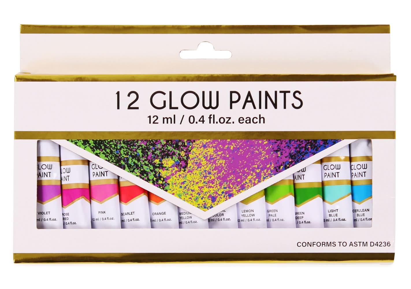 Glow-in-The-Dark Glow Paint 12-Count Set