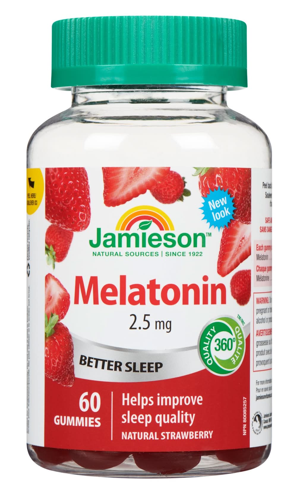 Jamieson Better Sleep Melatonin Vegetarian Gummies, Strwaberry (60 ct)
