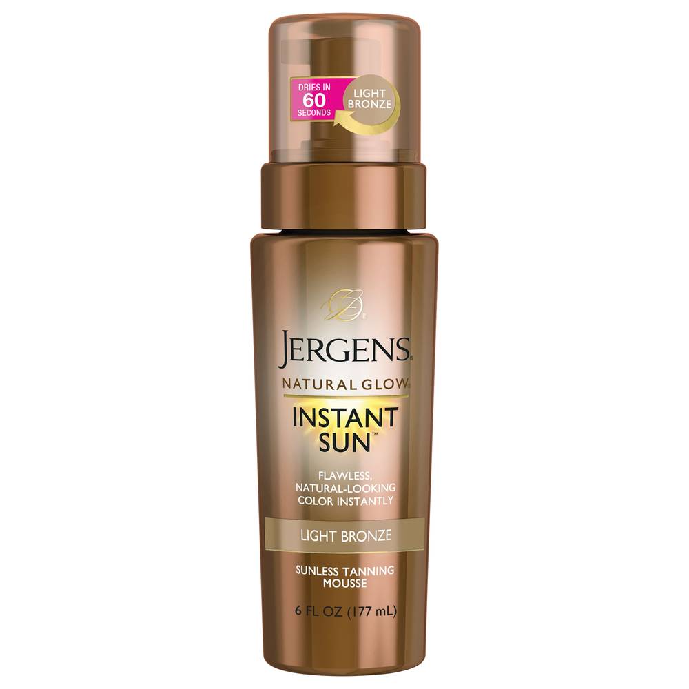 Jergens Instant Sun Light Bronze Sunless Tanning Mousse