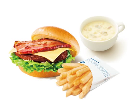 チーズベーコン テリヤキバーガー＋70円ドリンクセット