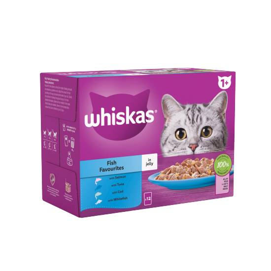 Whiskas Cat Food 12 Pouches (4ct)