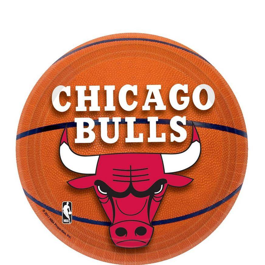 Chicago Bulls Dessert Plates 8ct