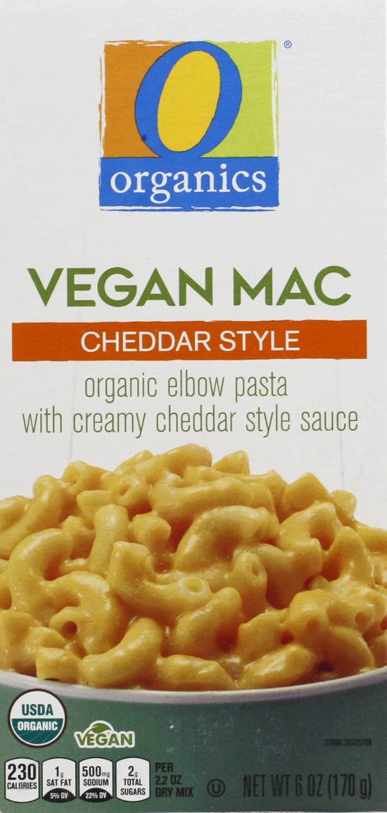 O Organics Vegan Mac Cheddar Style Organic Elbow Pasta