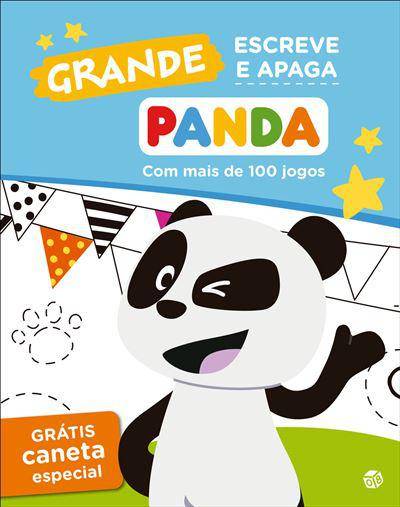 Panda - Escreve e Apaga   Livro de Atividades com Oferta de Caneta Especial