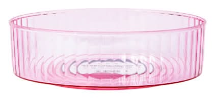 Multi-Purpose 360° Ribbed Plastic Spinner Pink