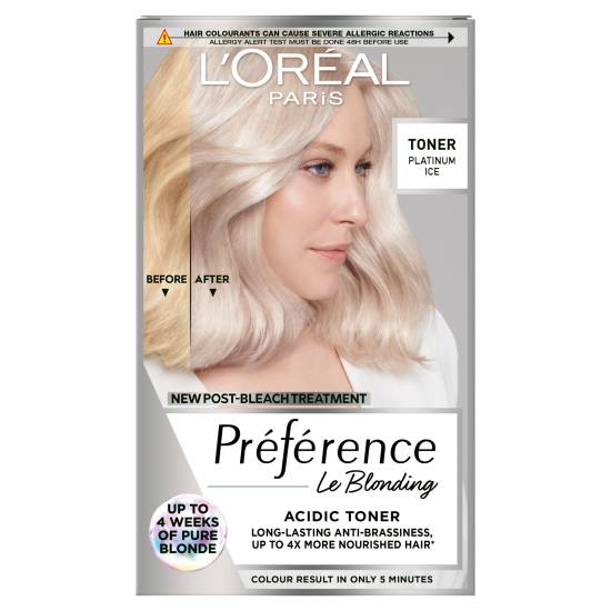 L'oréal Préférence Le Blonding Acidic Long Lasting Anti-Brassiness Hair (toner platinum ice)