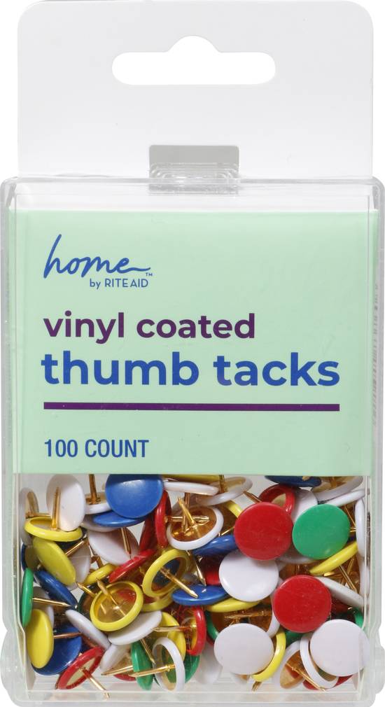 Rite Aid Home Vinyl Coated Thumbtacks (100 ct)