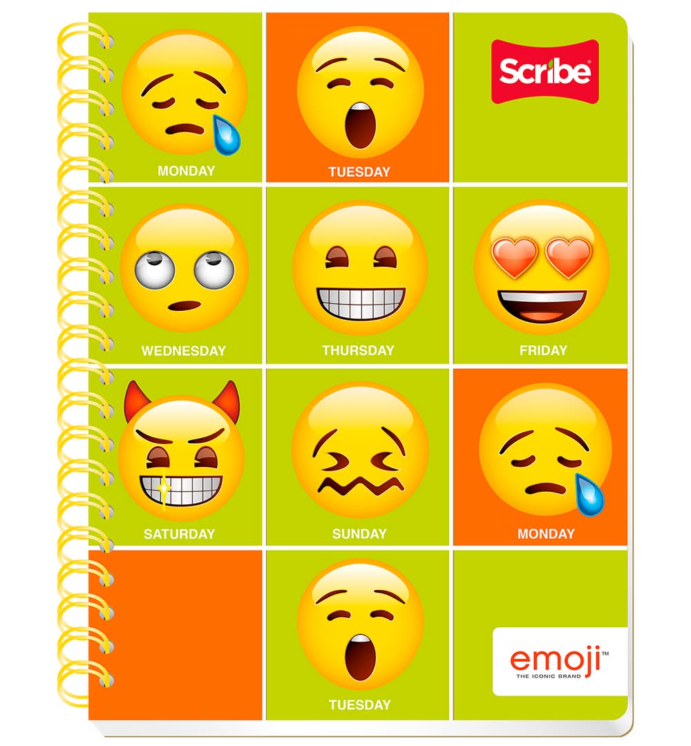 Scribe · Cuaderno emoji cuadro chico 100 hojas (300 g)