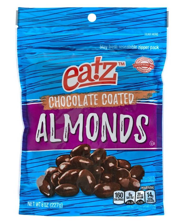 Eatz Chocolate Coated Almonds (8 oz)