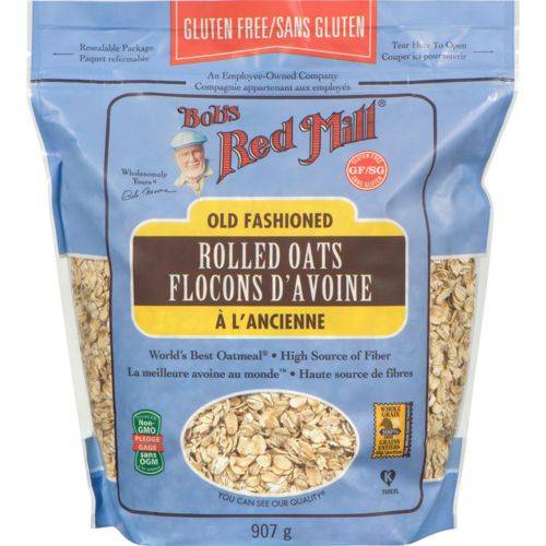 Bob's red mill flocons d'avoine à l'ancienne sans gluten (907 g) - rolled oats old fashioned (907 g)