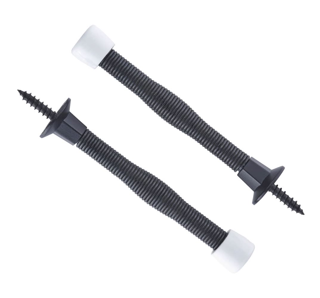ACE 3 In. W Metal Oil Rubbed Bronze Spring Door Stop Mounts To Door And Wall 0 In.