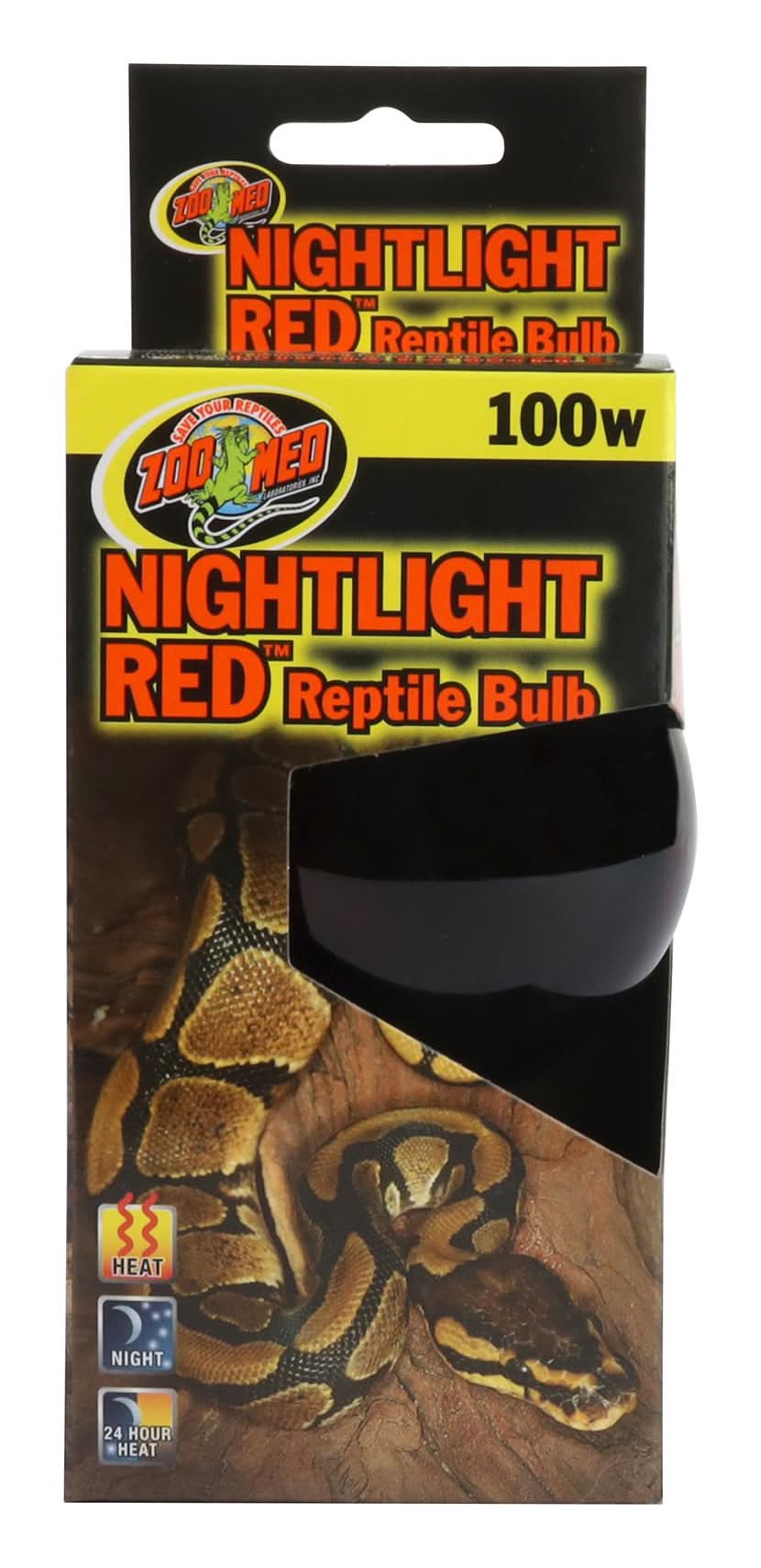 Zoo Med Nightlight Red Reptile Terrarium Bulb (Size: 100W)