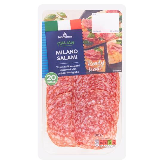 Morrisons Italian Milano Salami Slices (20 pack)