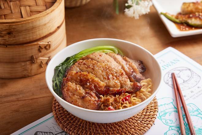 XO 醬豬扒撈丁 Pork Chop with XO Sauce on Instant Noodles