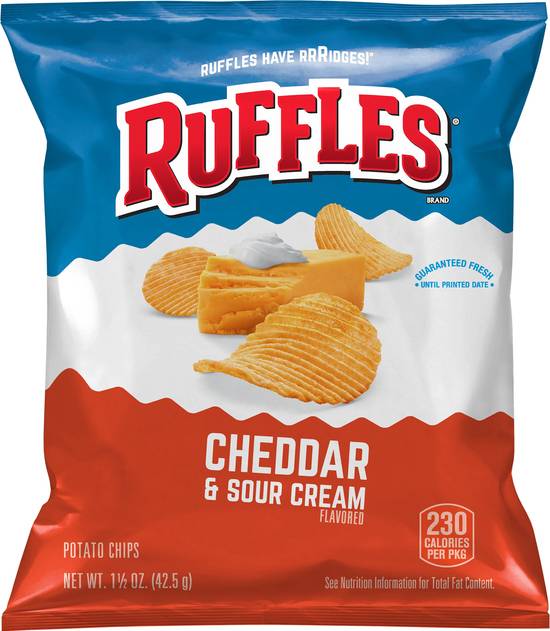 Ruffles Cheddar & Sour Cream Flavored Potato Chips