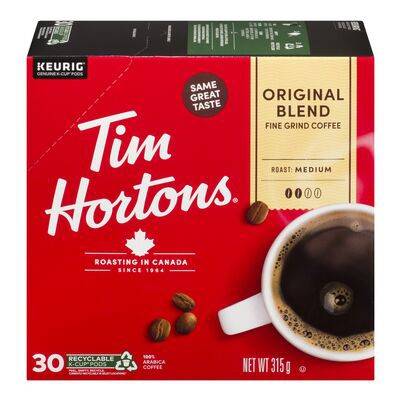 Tim Hortons Original Blend K-Cup Coffee Pods (30 ct)