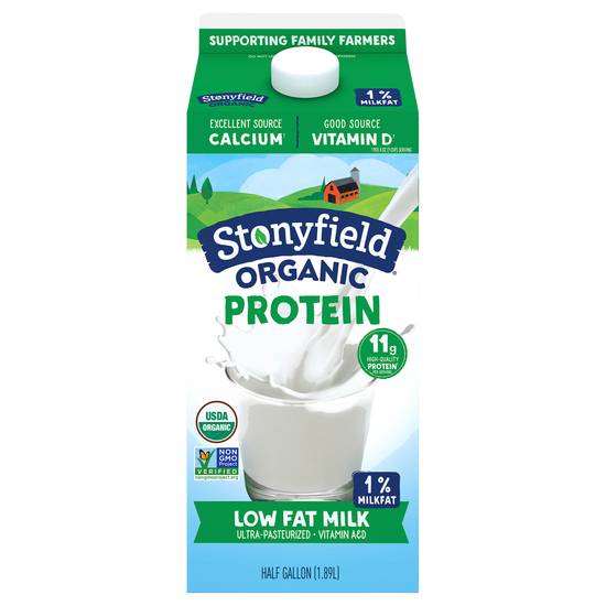 Stonyfield Organic Low Fat Protein Milk (1.89 l)