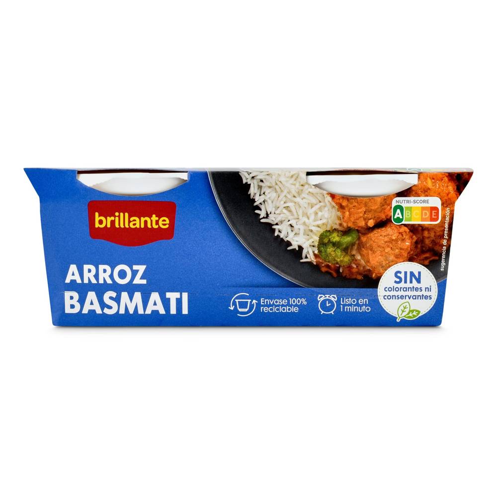 Arroz Basmati Brillante Vaso 2 X 125 G