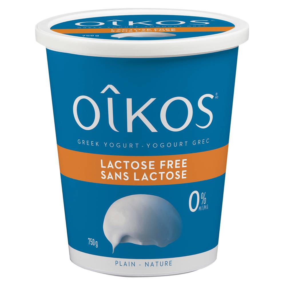 Oikos Greek Yogurt Plain Lactose Free 0% (750 g)