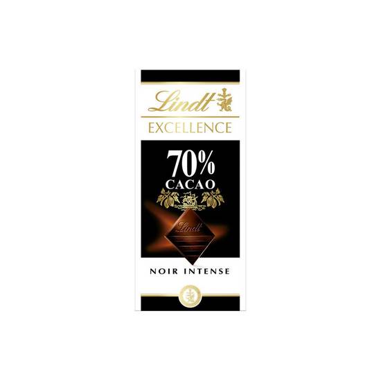 Chocolat noir 70% Lindt 100g