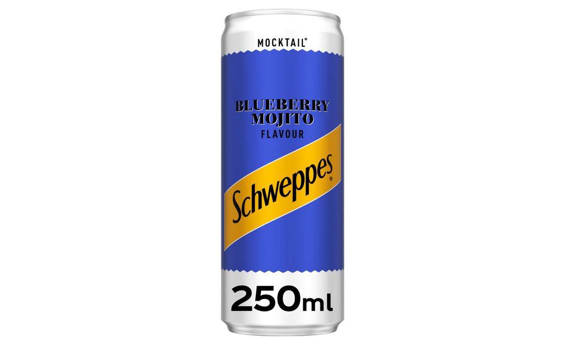 Schweppes Blueberry Mojito Mocktail 250ml (407130)