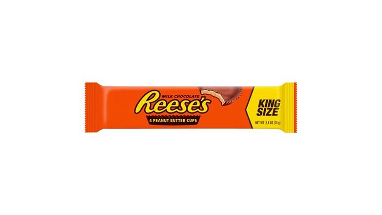 Reeses Milk Chocolate Peanut Butter King Size Cups Candy 4 Count