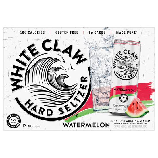 White Claw Spiked Hard Seltzer (12 ct, 12 fl oz) (watermelon)