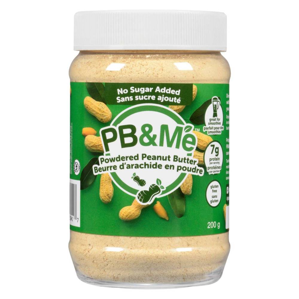 PB & Me No Sugar Added Powdered Peanut Butter (200 g)