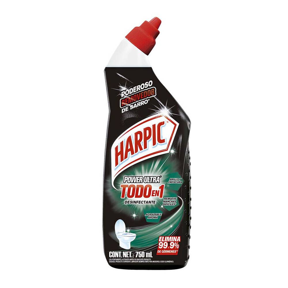 Harpic desinfectante para inodoro max power