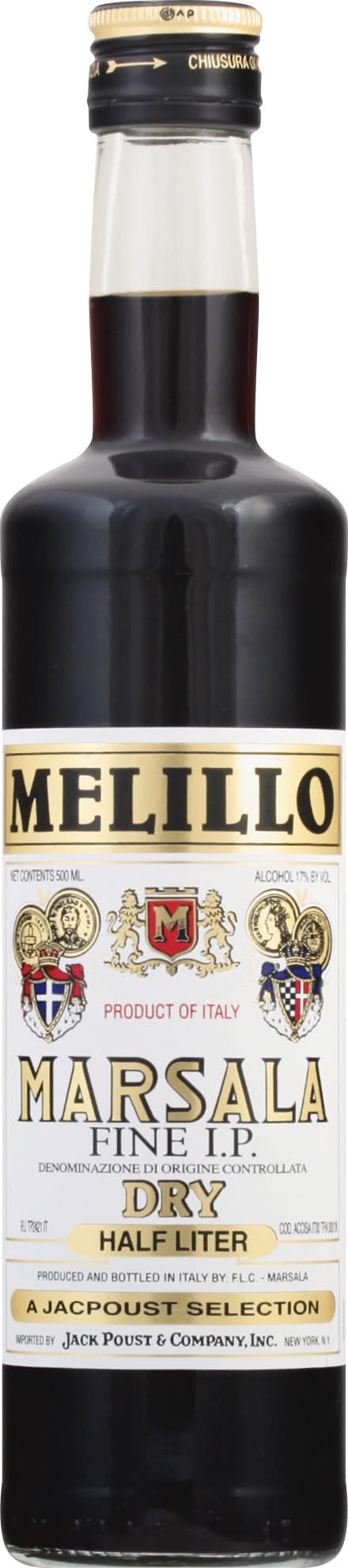 Melillo Sicilia Italy Marsala Fine I.p. Dry Grillo (500 ml)