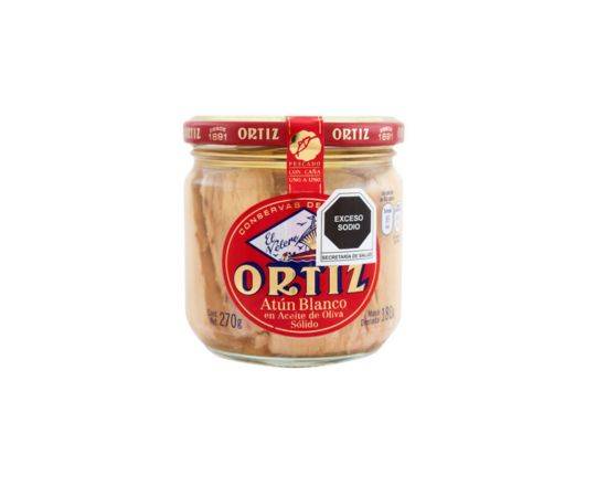 ATUN BLANCO EN ACEITE DE OLIVA ORTIZ 270 GR