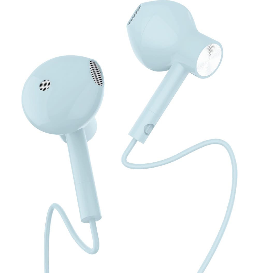 Auriculares Com Fios Aqua Sky