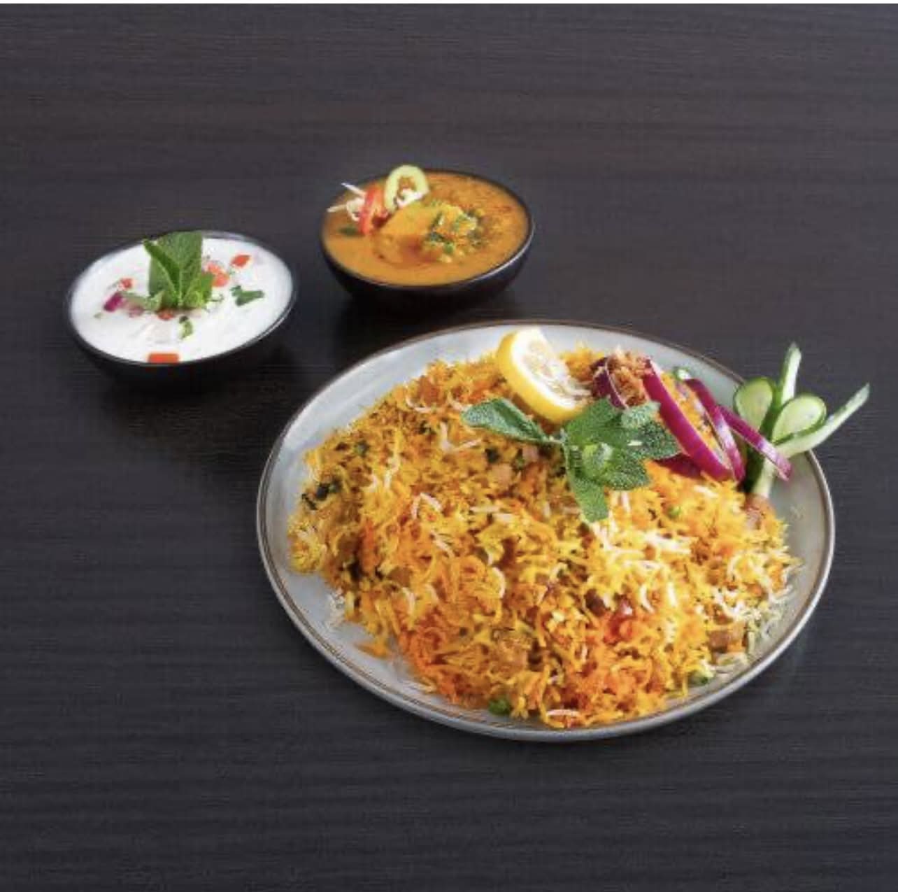 Menu biryani poulet