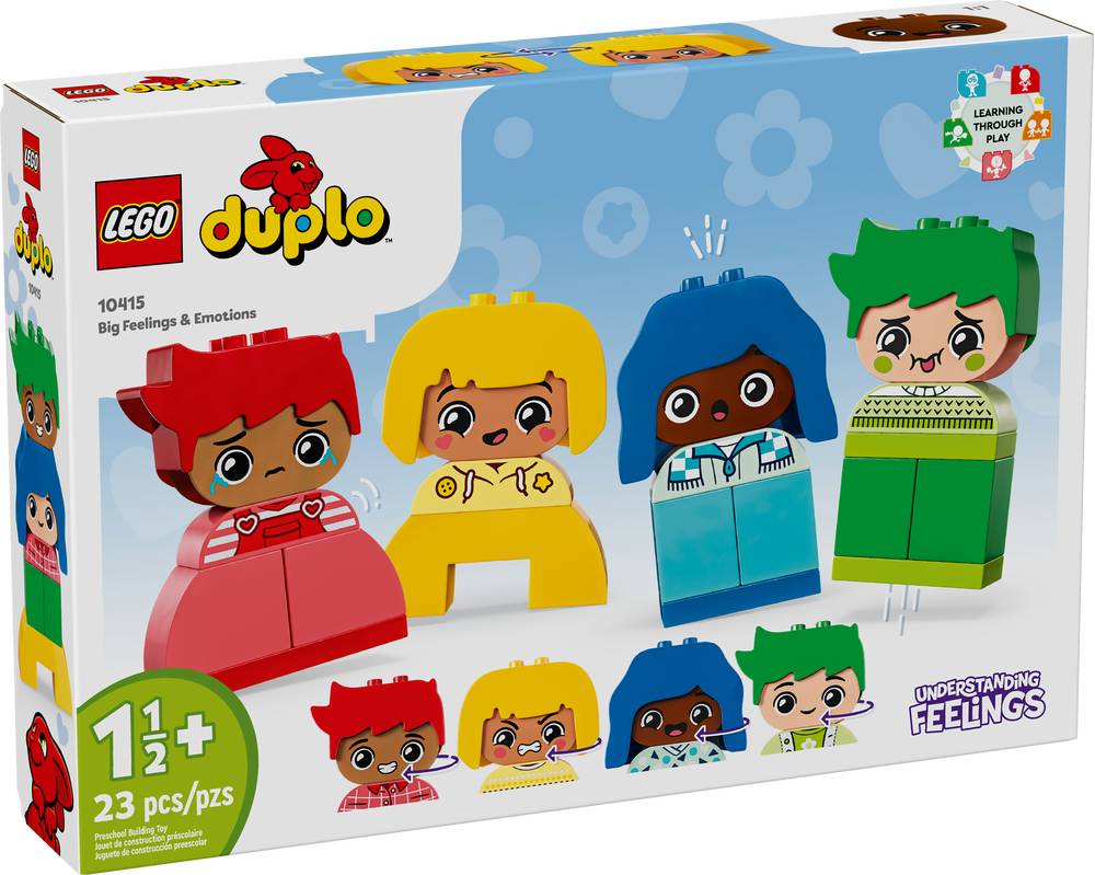 LEGO · Duplo juego de construcción mis primeros grandes sentimientos y emociones, multicolor (23 un)