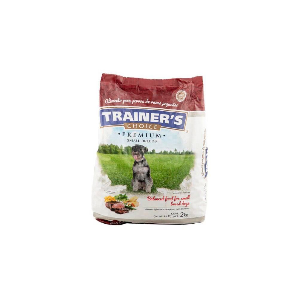 Trainer's choice alimento para perro razas pequeñas (costal 2 kg)