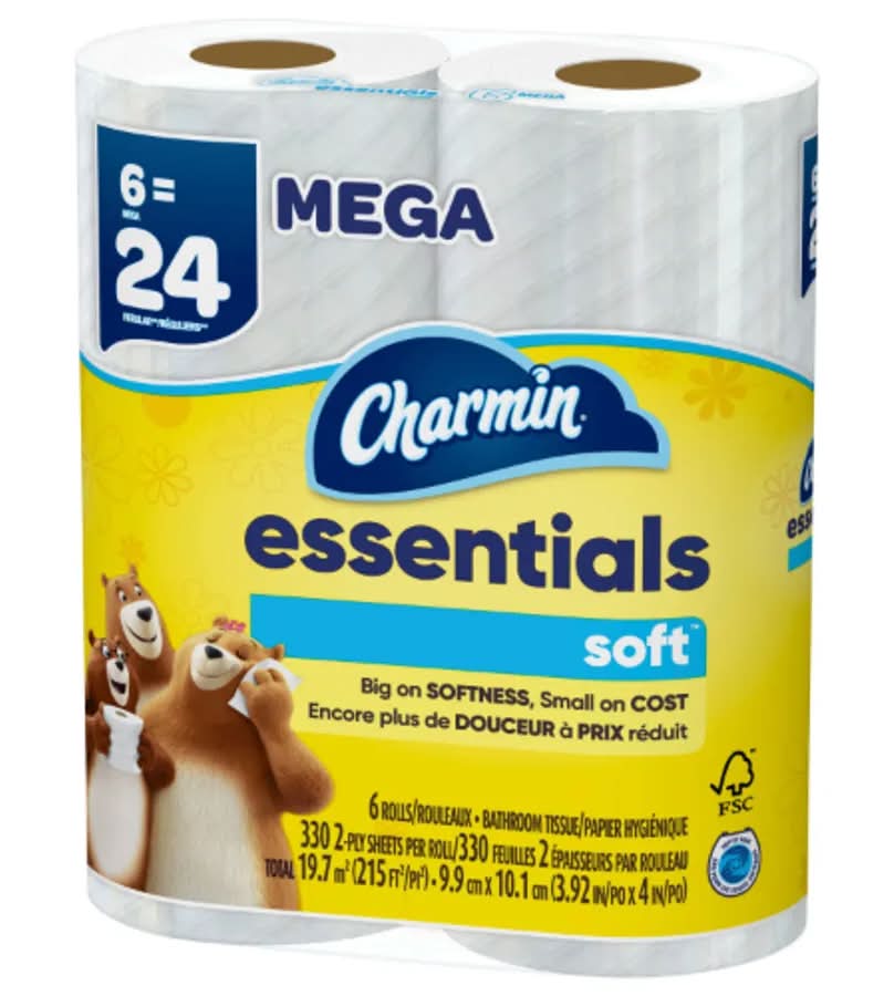 Charmin Mega Essentials Soft Tissues