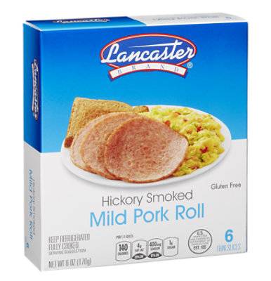 Lancaster Hickory Smoked Pork Roll Thick (6 oz)