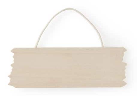 Make Market Jagged Edge Wood Plaque, 6.2" x 2.2"