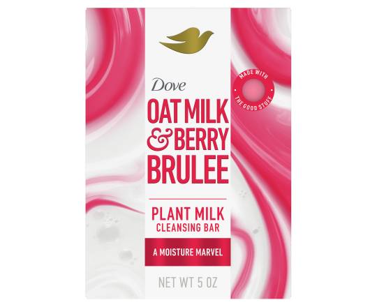 Dove Oat Milk & Berry Brulee Plant Milk Cleansing Bar