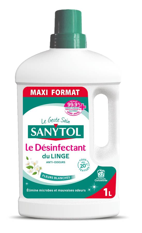Sanytol - Désinfectant du linge fleurs blanches (1 L)