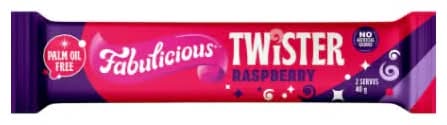 Fabulicious Raspberry Twists (40g)
