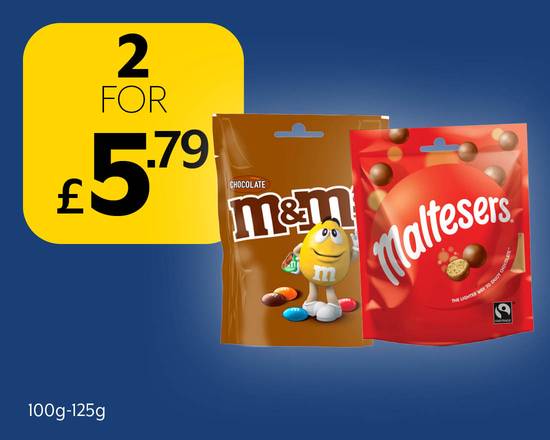 Chocolate bags 2 for £5.79