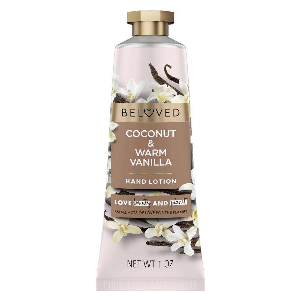 Love Beauty and Planet Beloved Hand Lotion Coconut & Warm Vanilla (1 oz)