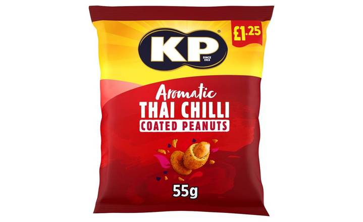 KP Nuts Thai Chilli Coated Peanuts 55g (405494)