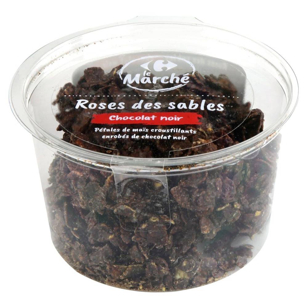 Carrefour - Biscuits roses des sables chocolat noir